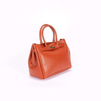 Vichy Italian Leather Tote - Dally Italian Leather Fashion