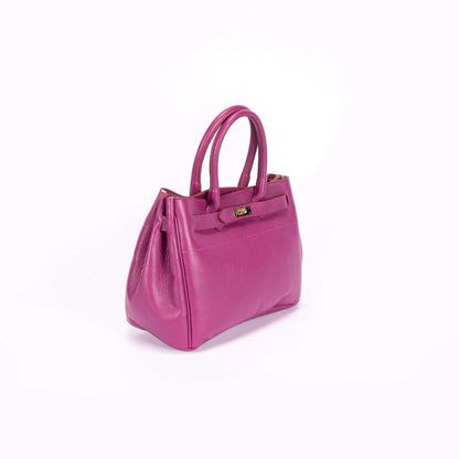 Vichy Italian Leather Tote - Dally Italian Leather Fashion