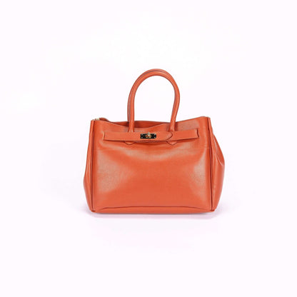 Vichy Italian Leather Tote - Dally Italian Leather Fashion