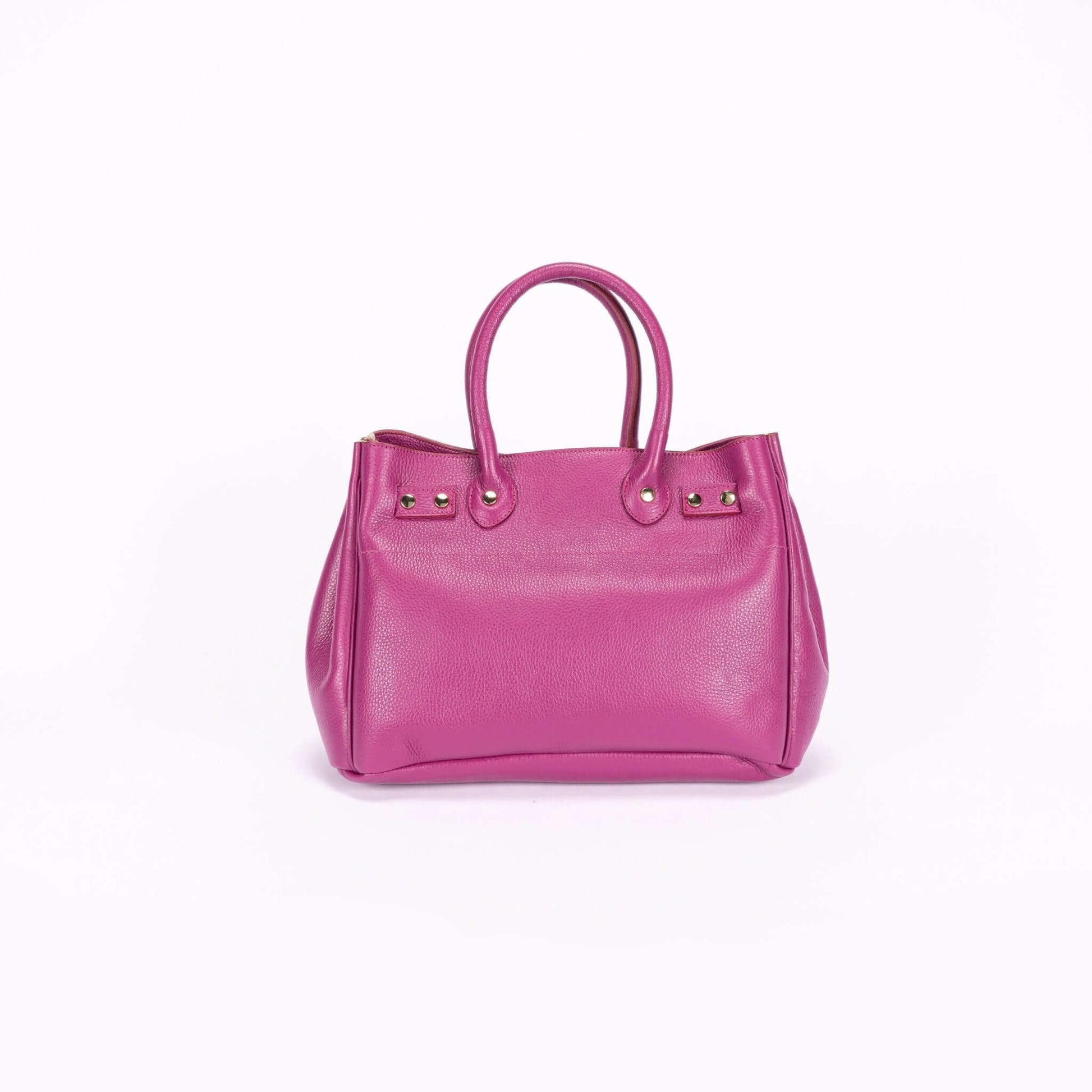 Vichy Italian Leather Tote - Dally Italian Leather Fashion